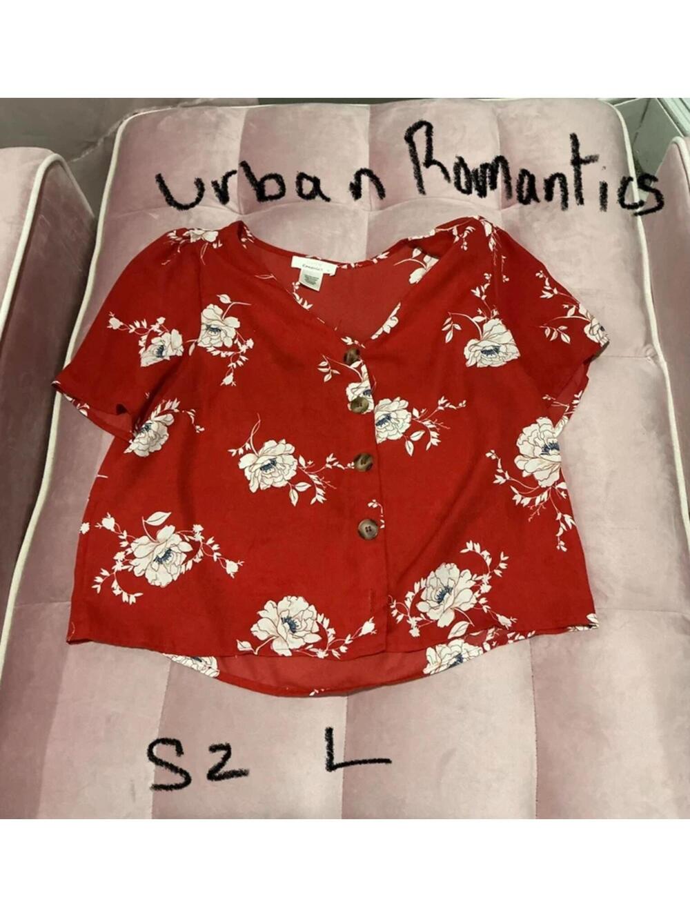 Urban Romantics short sleeve button down